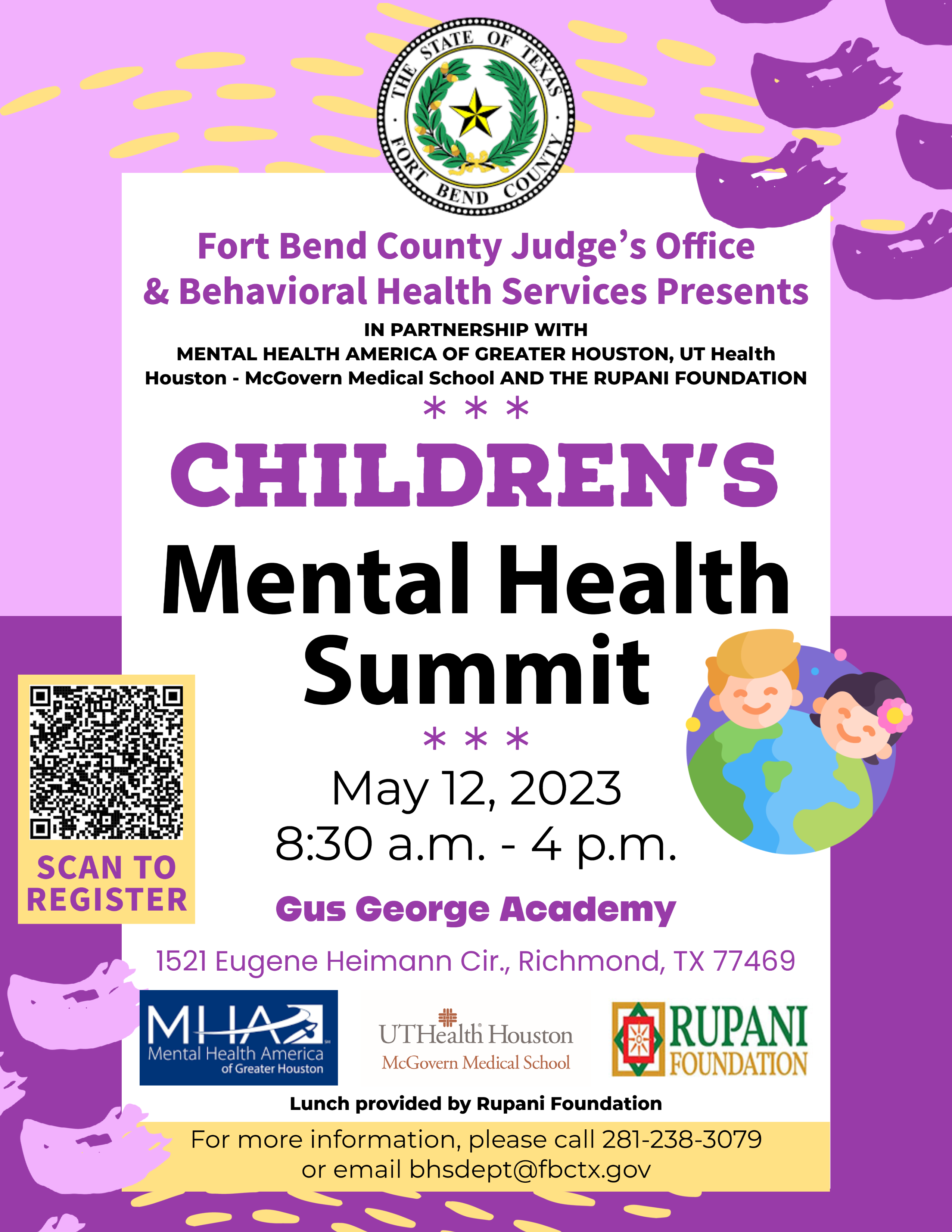 Childrens Mental Health Summit Flyer