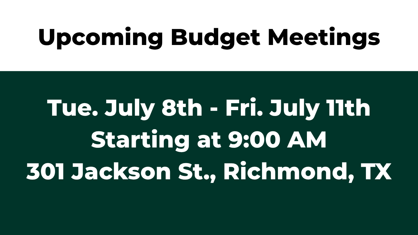 budget meeting info