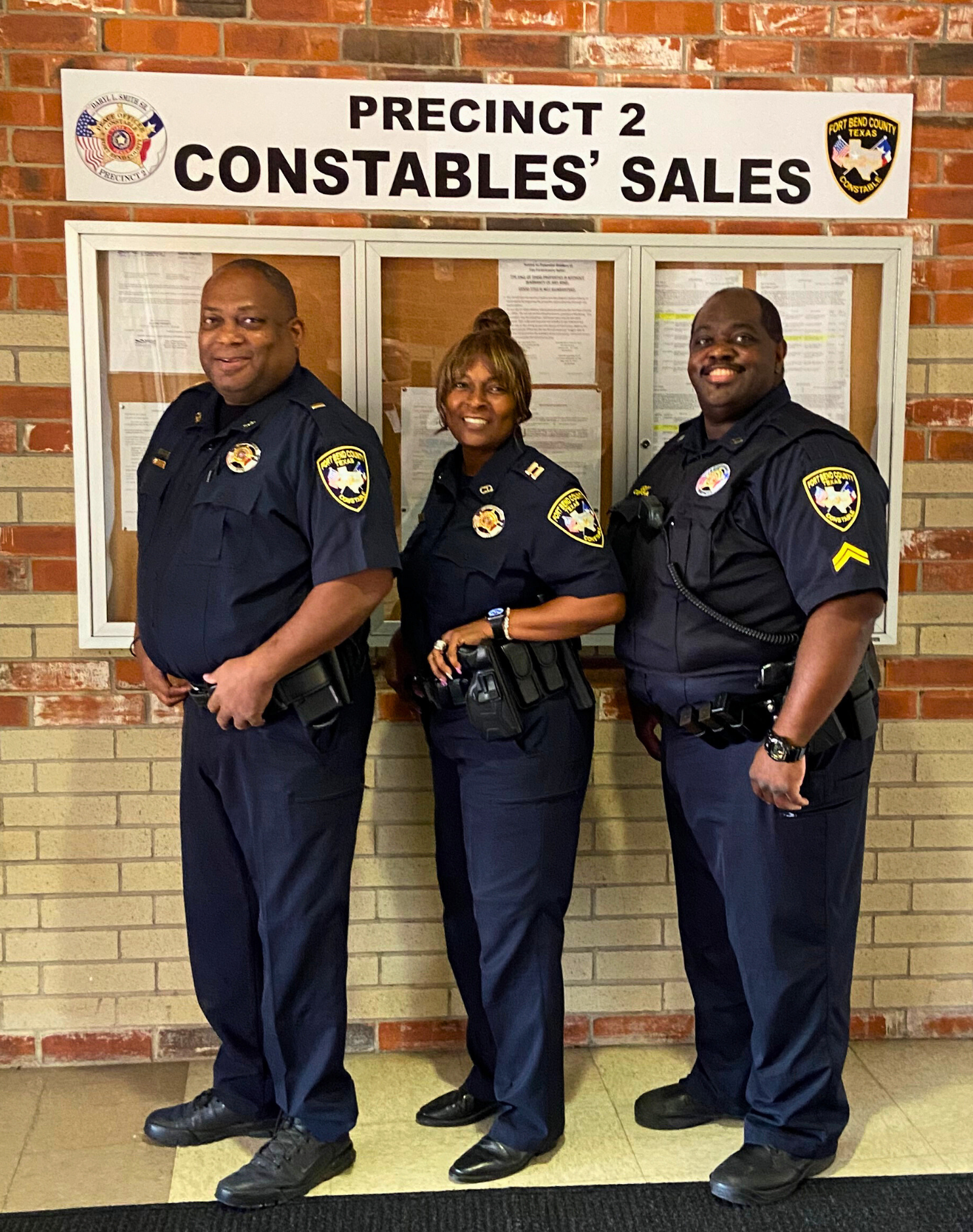 A picture of the Civil-Community Outreach team for Precinct 2 Constable
