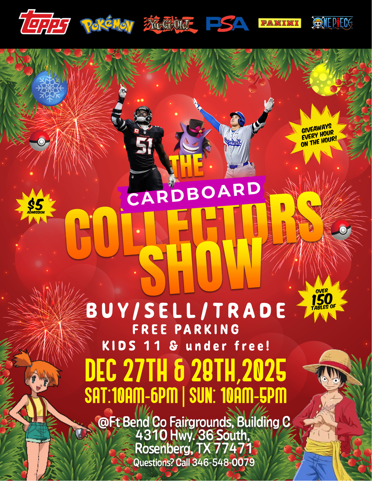 Cardboard Collectors Show Flyer Announcement