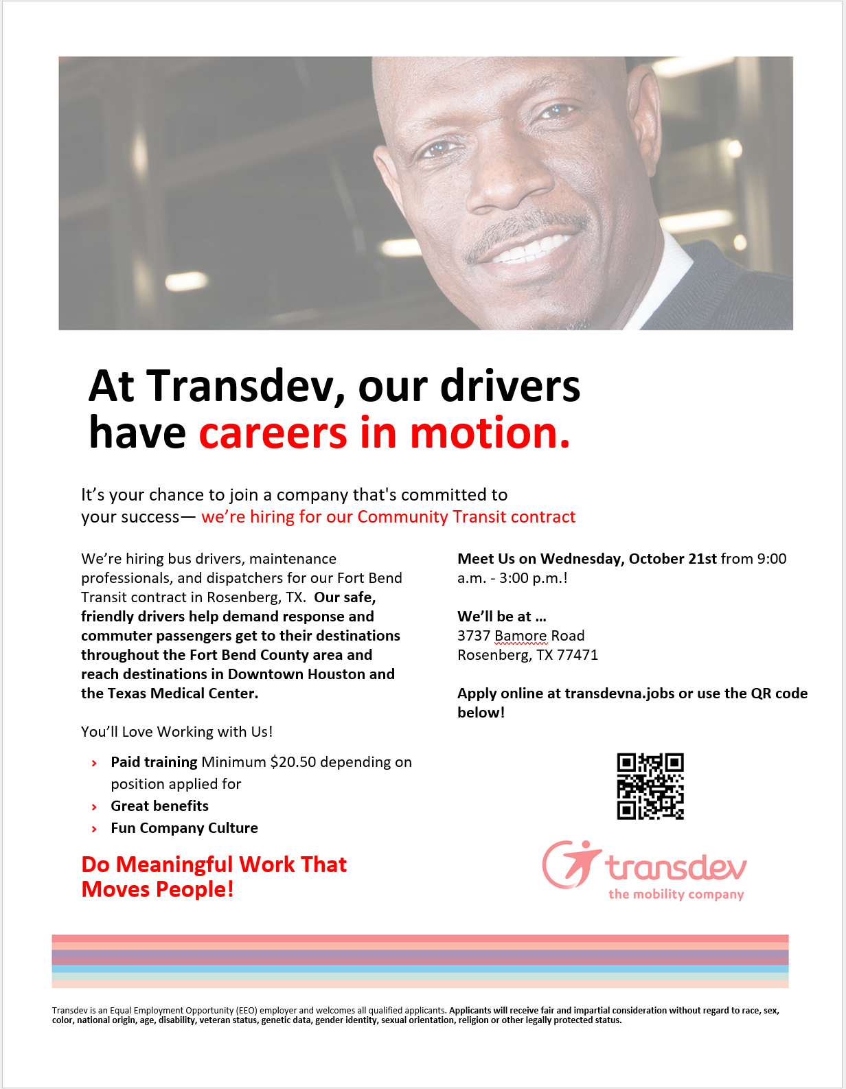 At Transdev, our drivers have careers in motion