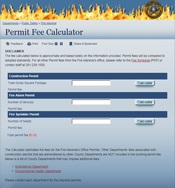 Permit Fee Calculator