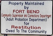 Adult Probation Dept Sign
