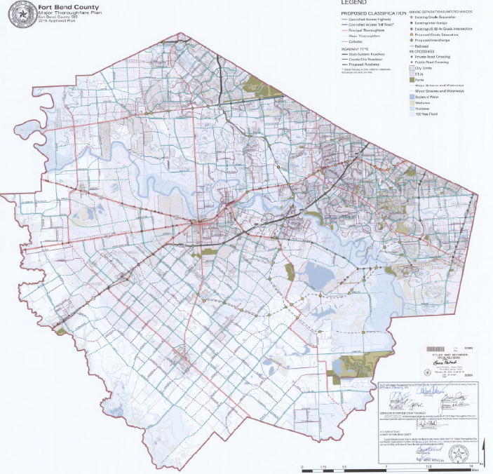 Major Thoroughfare Plan Fort Bend County