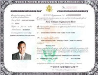United States Citizenship Certificate