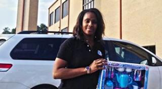 Barbara Jordan International Pre School receives donations from the Line Dance Toy Drive