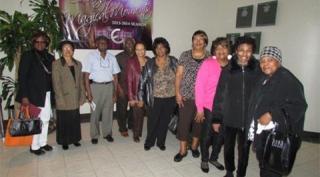 Group Photo of some Pinnacle Patrons at The Ensemble Theatre