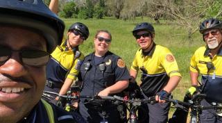 Bike Team Photo at Brazos State Park