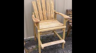 Tall beach chair with water sealant