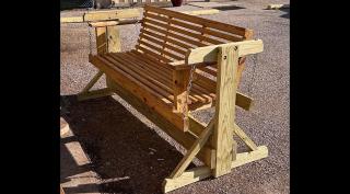 5' glider swing and water sealant