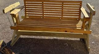 5' glider swing and water sealant