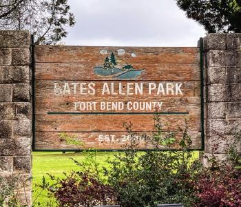 Bates M. Allen Park Sign