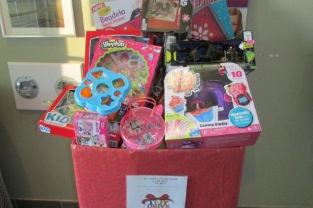 Toy donation box.