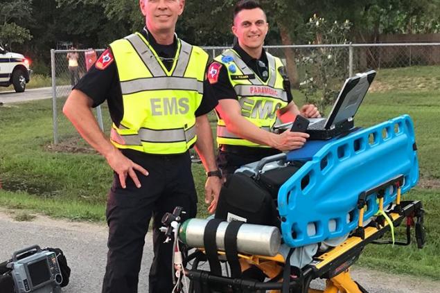 Standby at fire scene Standing by at fire scene if needed