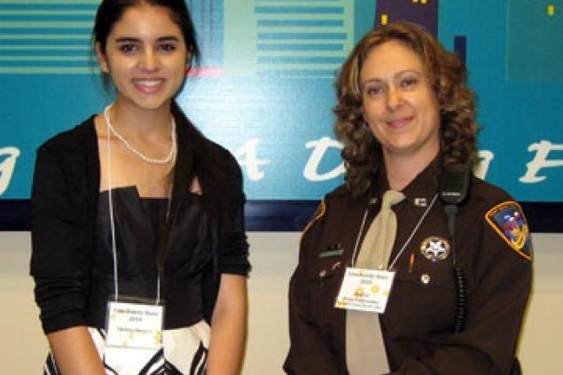 Chelsea Powers with Deputy Diane Fullinwider Chelsea Powers, a freshman at Texas A&M credited Deputy Diane Fullinwider and the Kids & Cops program for providing inspiration when she attended Brazos Bend Elementary in New Territory.
