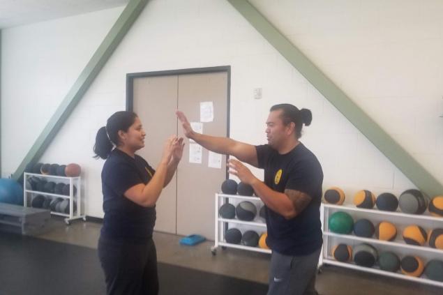 Self-defense photo 8 Employees training in self-defense
