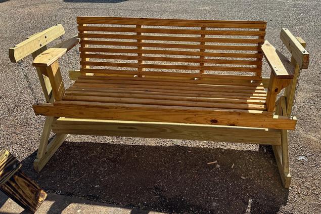 5' glider swing and water sealant